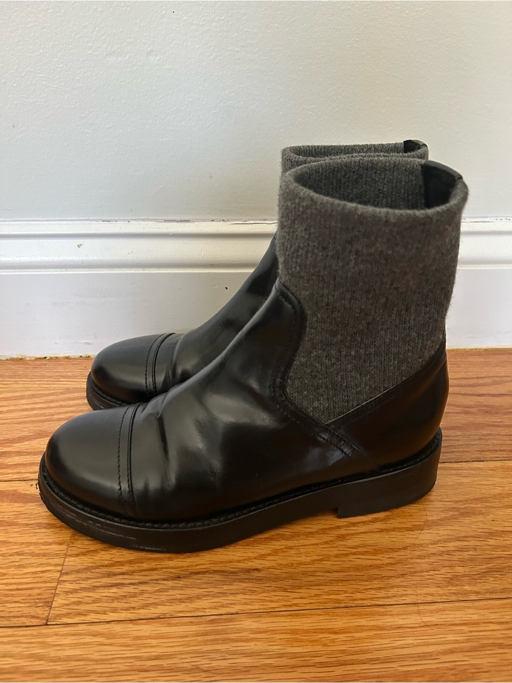 J.Crew Spazzo Rib-cuff boots in Italian leather - Picture 4 of 6